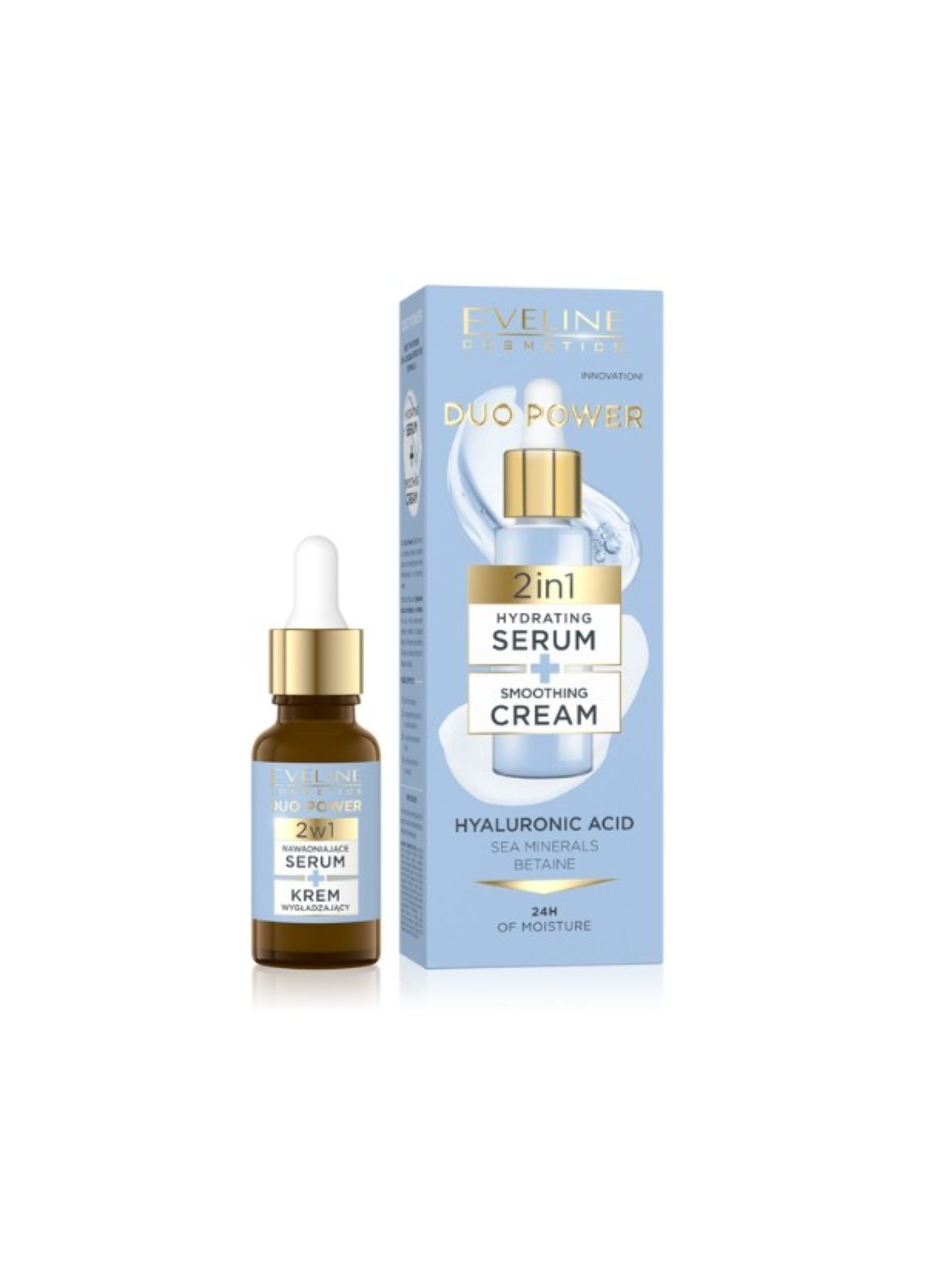 EVELINE Duo Power 2in1 Hydrating Serum + Smoothing Cream